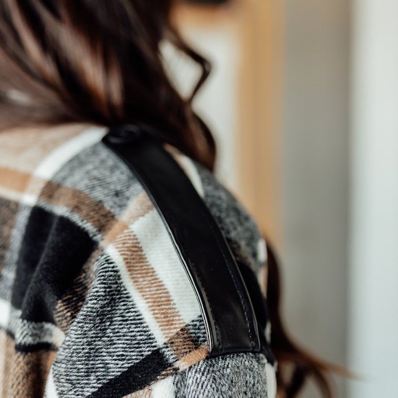 Edgy Vibes Plaid Flannel Shacket - Picture 2 of 5